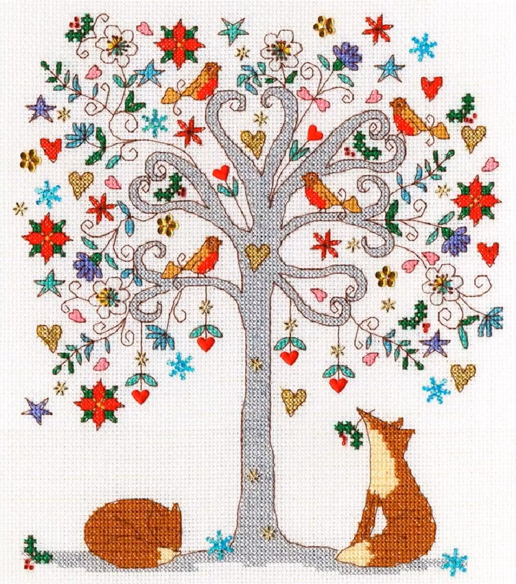 Set punto croce Bothy Threads "Love Winter", 23x26cm, xka13, schema di conteggio