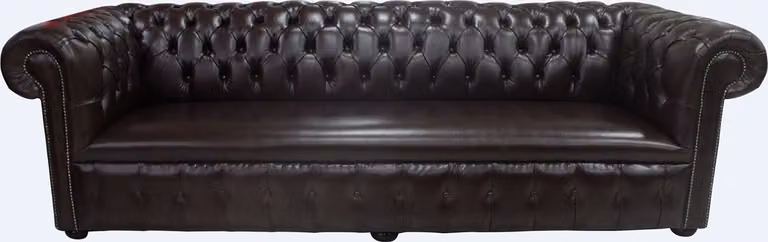 Chesterfield Design Luxus Polster Sofa Couch Sitz Garnitur Leder #230
