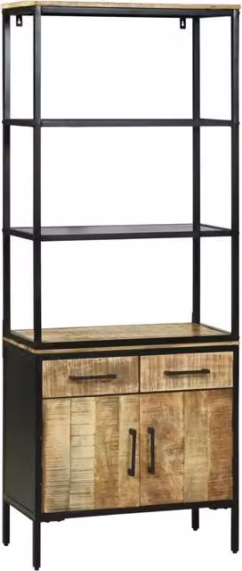 Credenza Marrone 70 x 35 x 180 cm Legno di mango massello 3310125