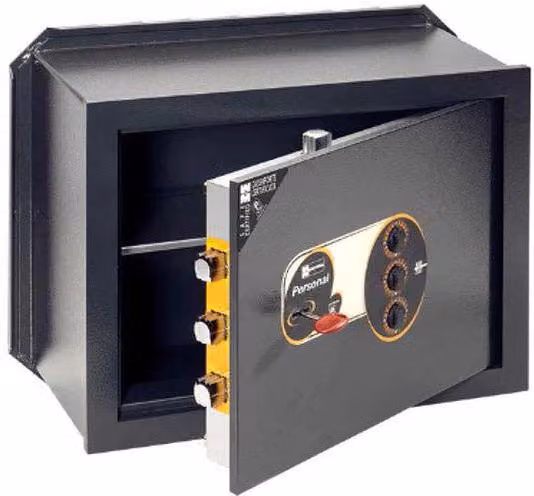 Cassaforte a combinazione Mottura 112125 nera L: 23 cm, P: 35 cm, H: 25 cm