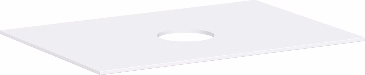hansgrohe Xevolos E Console 780/550 avec découpe au centre pour lavabo à poser sans trou de robinetterie, 54328700, 54328700