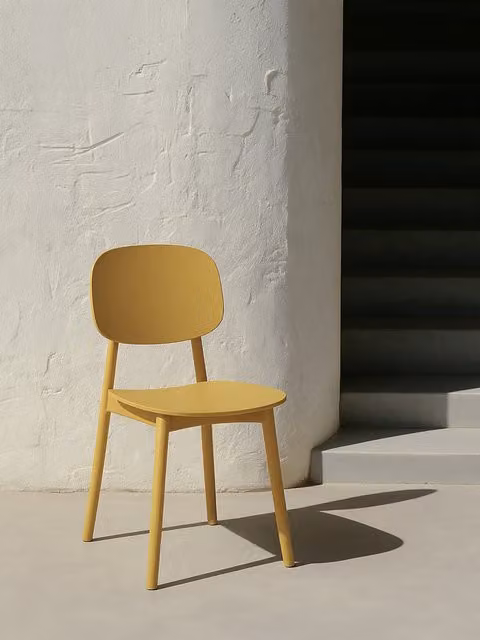 Sedia da giardino Helm Kenay Home colore giallo senape
