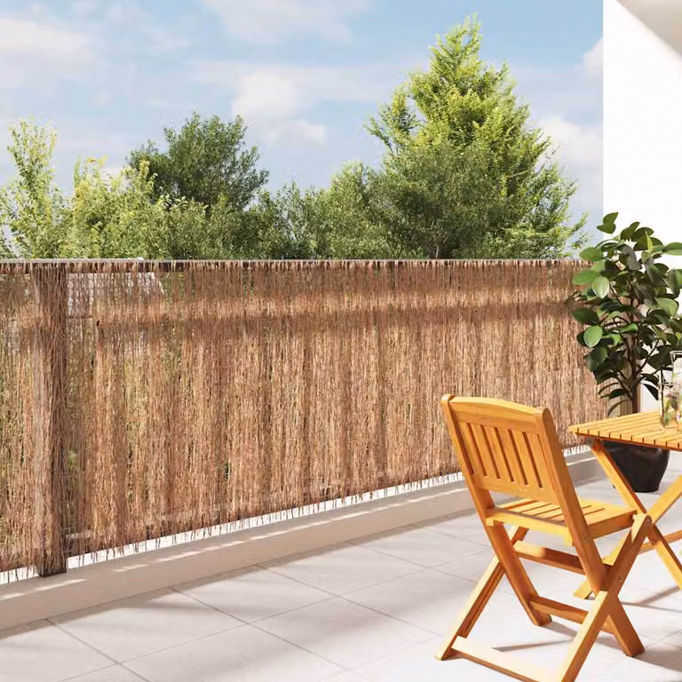 Recinzione in canniccio intrecciato vidaXL in legno marrone L: 400 cm, H: 100 cm