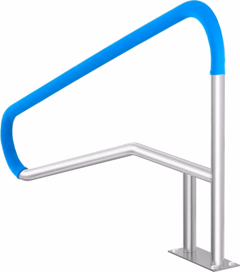 Corrimano per piscina 55 x 32 pollici in acciaio inossidabile con piastra di base per spa