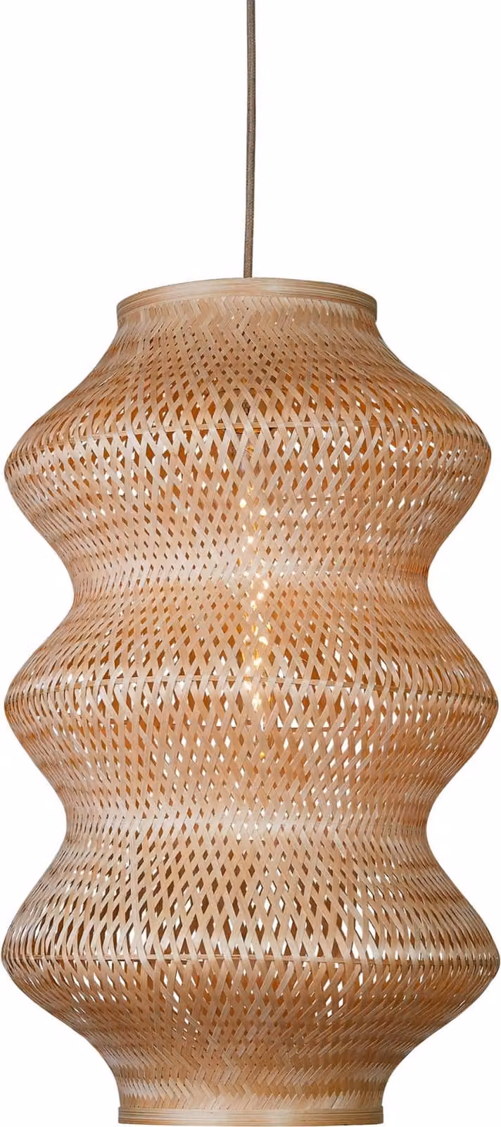 GOOD&MOJO - Lampada a sospensione Barbados - Naturale - Ø40cm Lampada a sospensione - Lampada da tavolo - Lampada da soggiorno - Lampada da camera da letto - Soggiorno