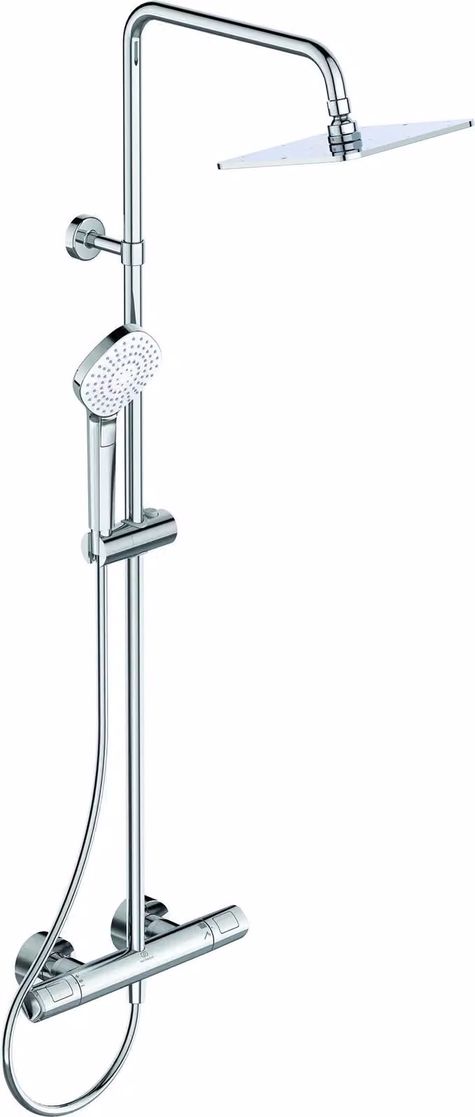 Sistema doccia Ideal Standard Ceratherm100 con termostato, flessibile doccia 1750 mm, cromato, 1 pz.