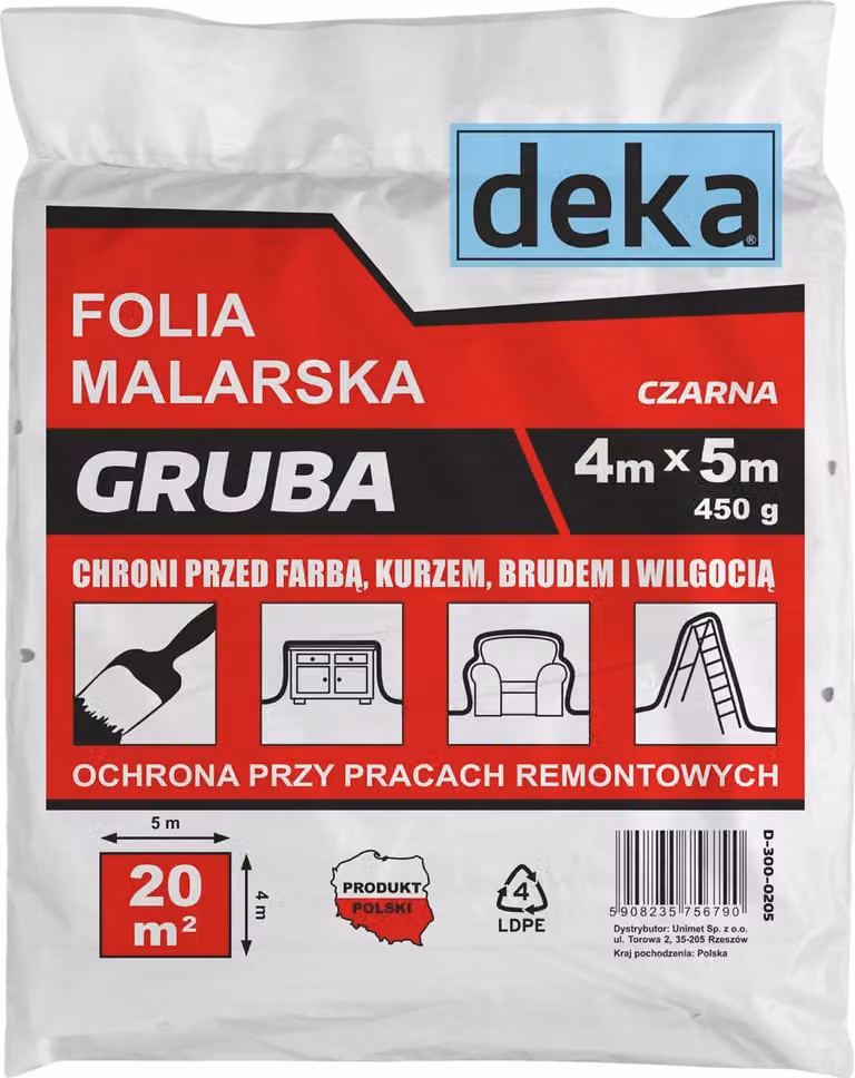 Foglio Di Pittura Nero Spesso 4*5M 450G