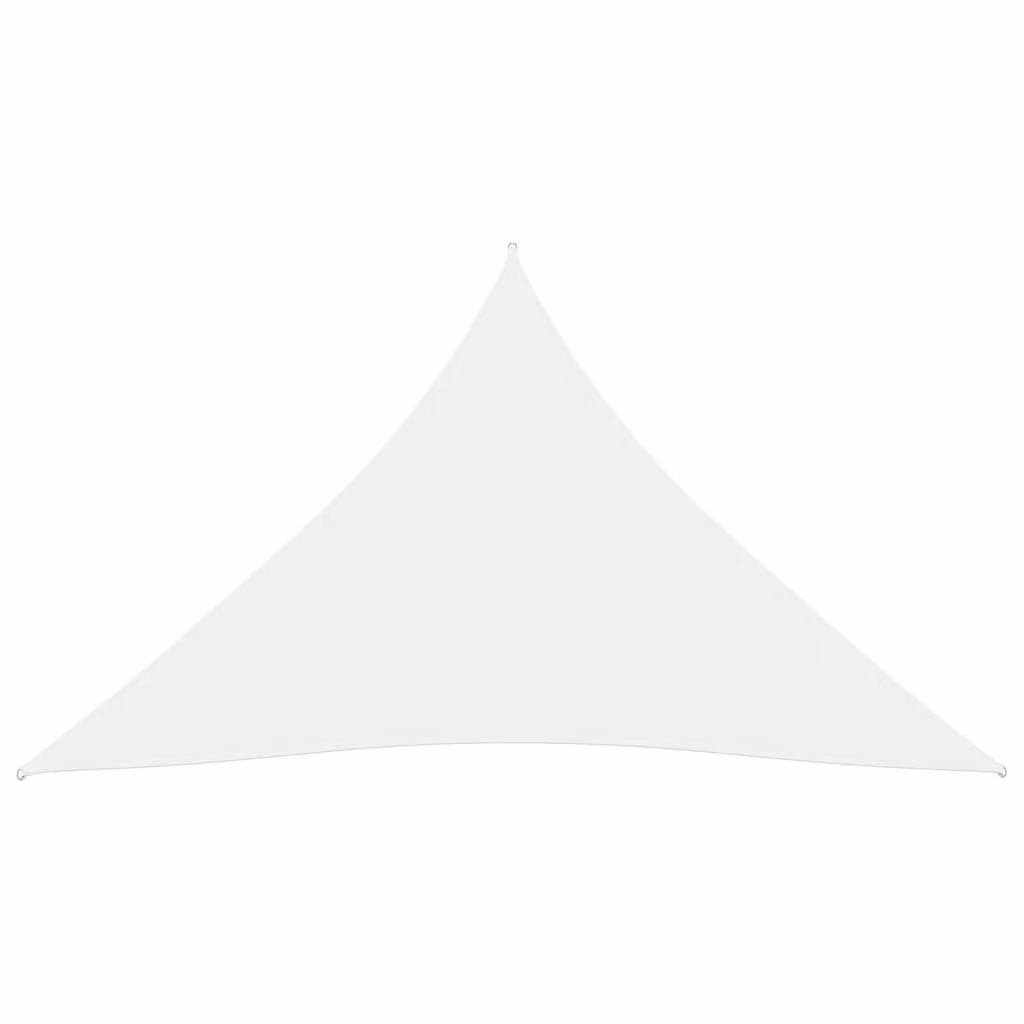 The Living Store Tenda da sole in tessuto Oxford Triangolare 4,5x4,5x4,5 m Bianco
