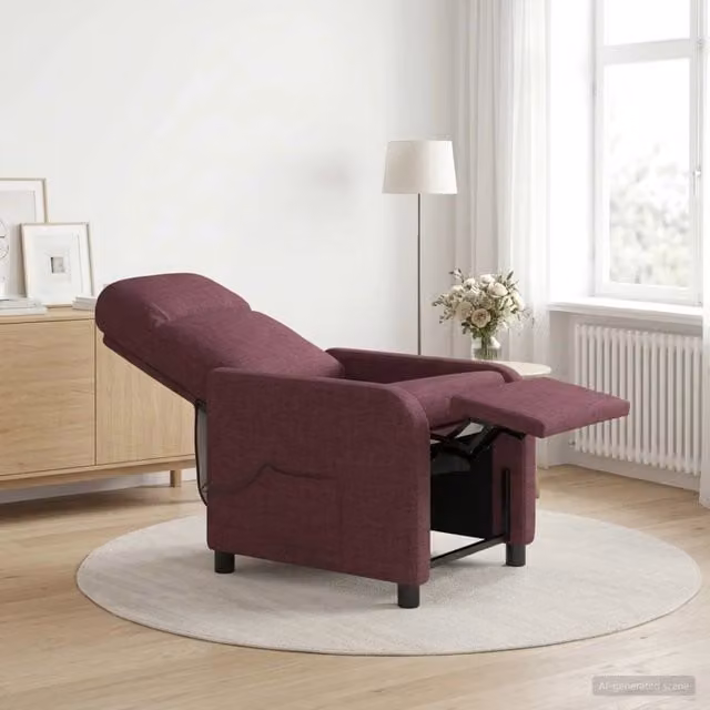 Divano Sedia-Poltrona Massaggiante Viola Tessuto 226632