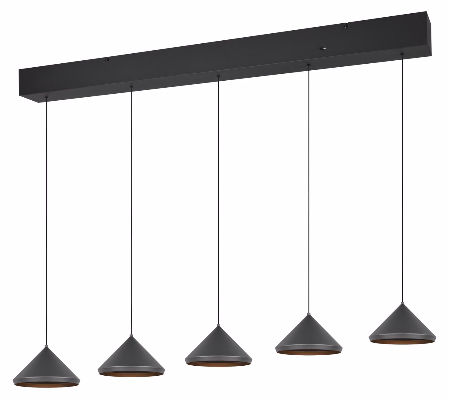 Trio - Lampada a sospensione LAGUNA - Nero - 0x0x200 cm