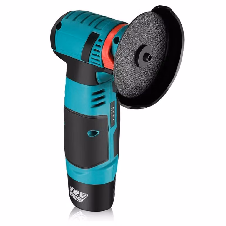 Mini set di smerigliatrici angolari a batteria da 16,65Wh con 2 dischi abrasivi, smerigliatrice angolare portatile da 12 V, profondità di taglio da 0 a 40 mm - GRINDARO