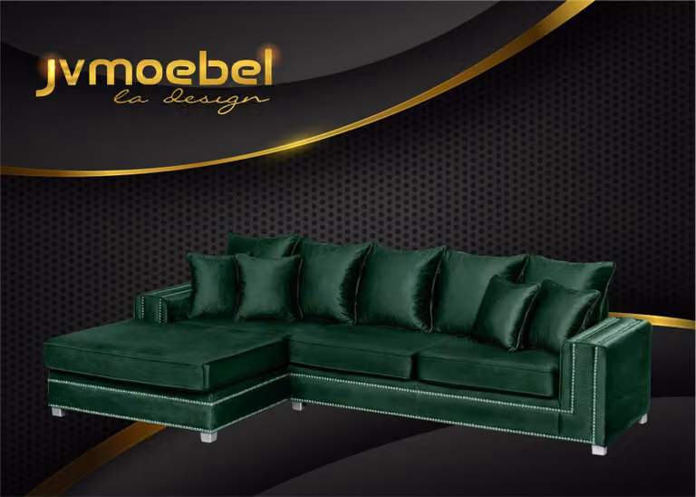 Ecksofa L-Form Textil Luxus Design Wohnlandschaft Polster Couch Couchen Möbel