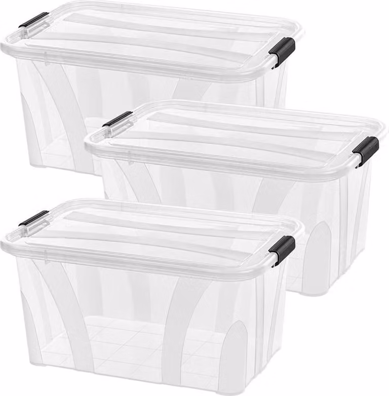 Cassetta portaoggetti Anzio 14 l set di 3