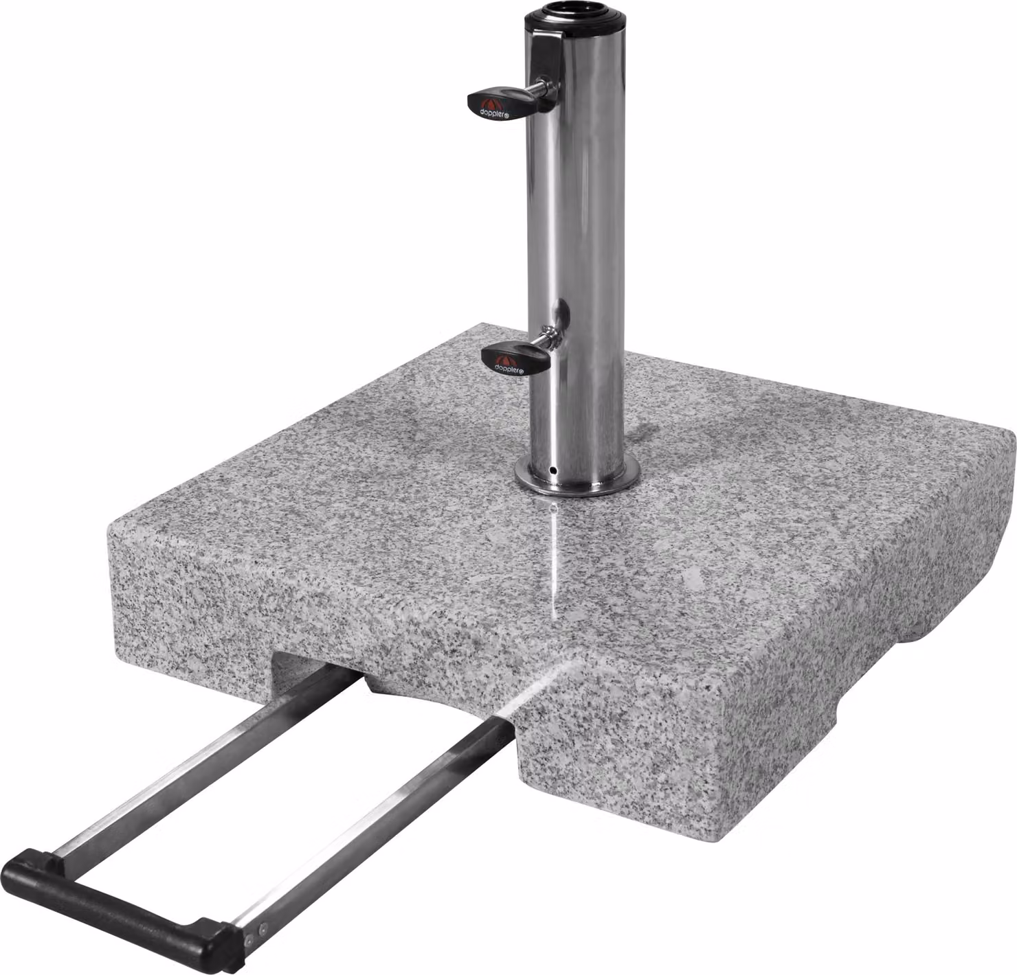 Supporto per ombrellone Carrello Doppler base in granito 50kg fino a Ø60mm