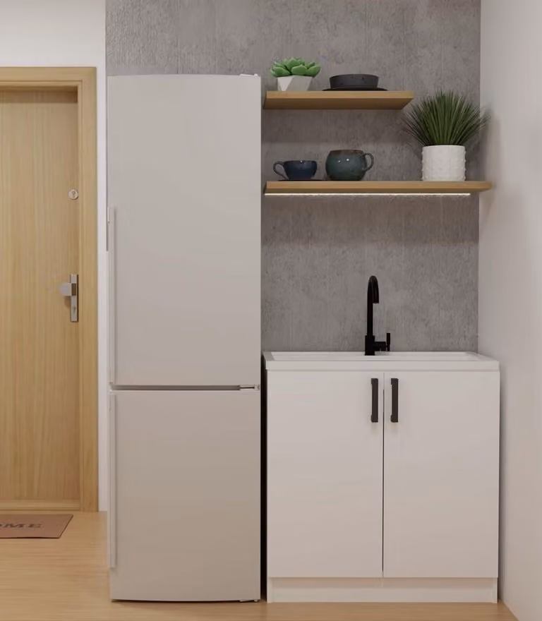 Mobile cucina inferiore sottolavello 80 cm KAINA - bianco