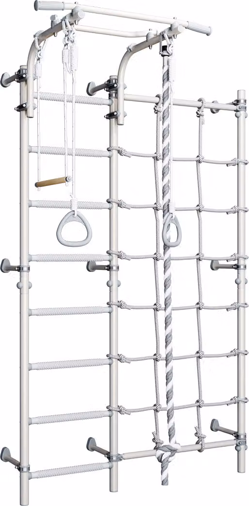 Barre a muro per la stanza dei bambini Next-3 Bianco | Parete da arrampicata | Attrezzatura da palestra | A muro