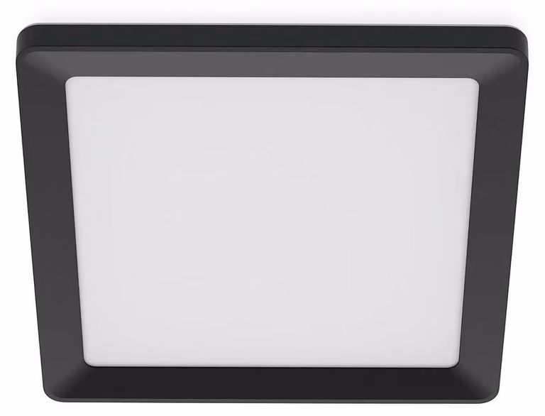 Philips Lampada da soffitto Valen, 17 W, quadrata, LED, IP20, nera