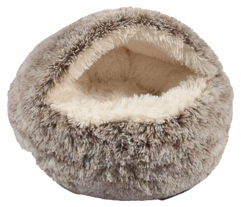 Cestino per gatti Croci Iglu beige-bianco screziato