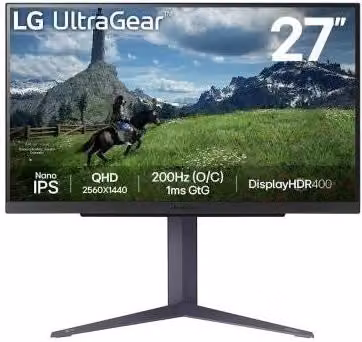 Lg 27gs85q-b monitor pc 68,6 cm (27") 2560 x 1440 pixel quad hd lcd nero - 156026