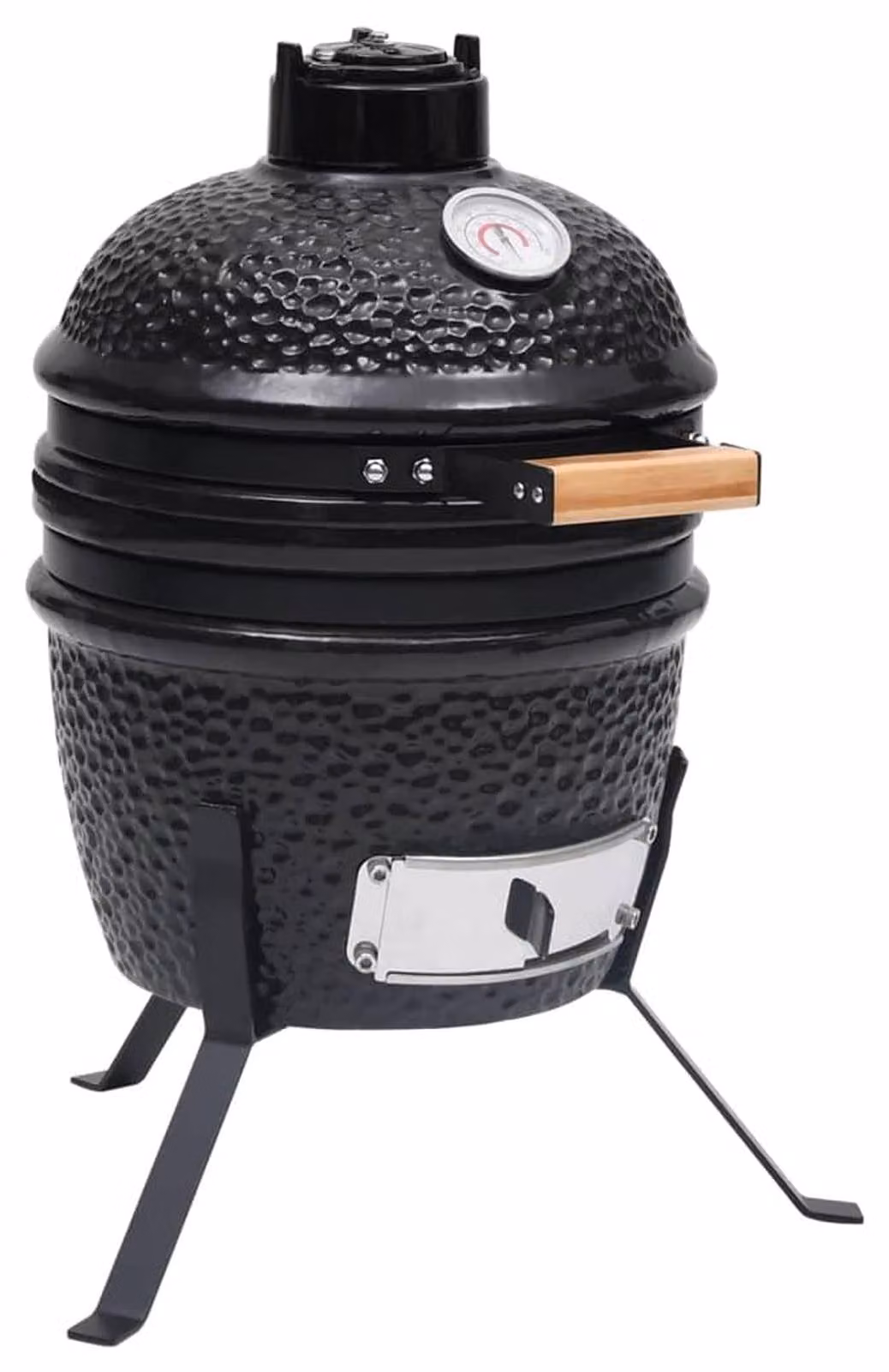 Griglia Kamado in Vetroceramica - 26,5 cm - Marca Rooster - Carbone - Nera - Per uso esterno