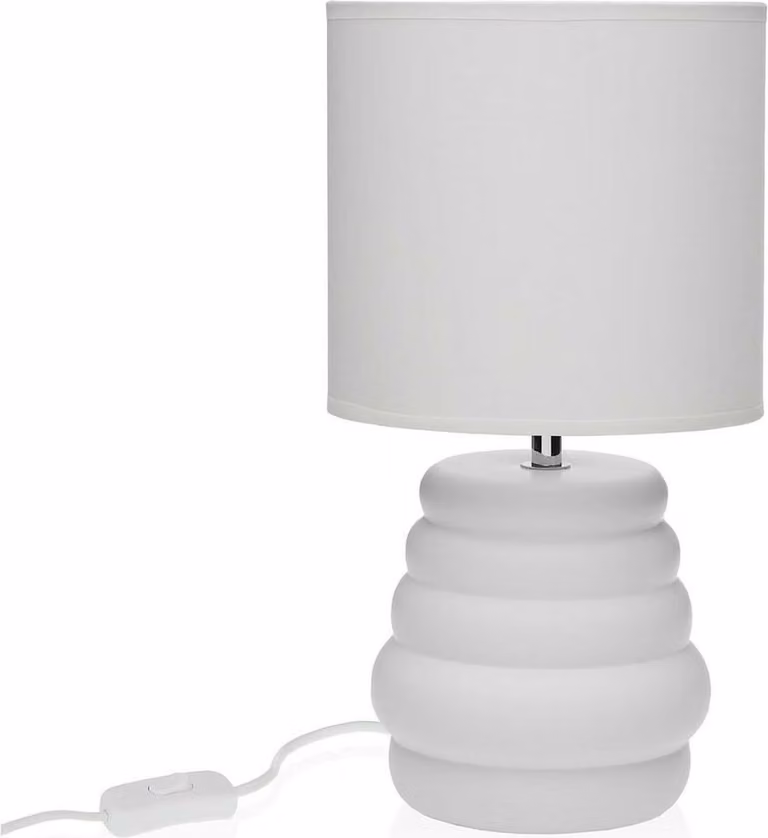 Lampada da tavolo Versa in Vetroceramica bianca 40 W 17 x 32,2 cm
