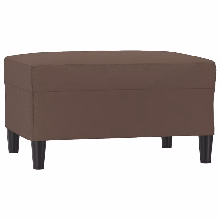 Poggiapiedi Marrone 70x55x41 cm in Pelle finta