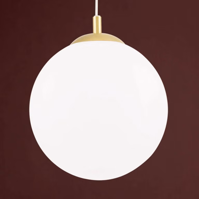 ORION Lampada a sospensione in vetro Madis, dimmerabile, Ottone / Oro, Soggiorno / Sala da pranzo, Metallo, Moderno, Lampada a sospensione