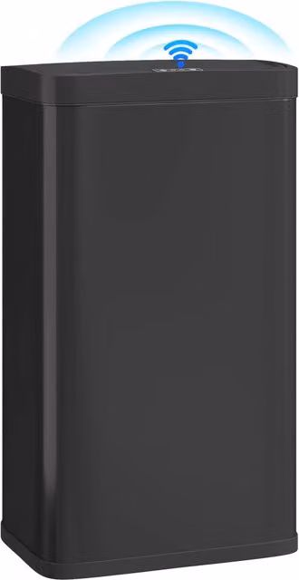 Cestino Rifiuti Cucina Automatico 45L con Sensore Infrarosso ¨C zephmum ¨C Chiusura Morbida Antimpronte Nero