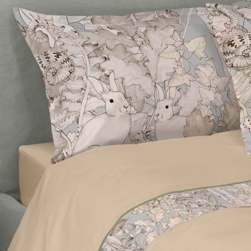YAMATO Completo letto - Taglia: 2 piazze,Colore: YAMATO - NATURALE/VERDE