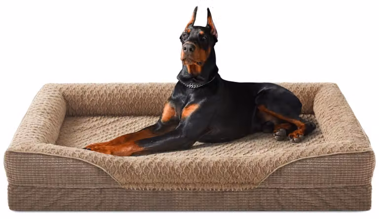 Cuccia ortopedica per cani, realizzata con memory foam, lavabile
