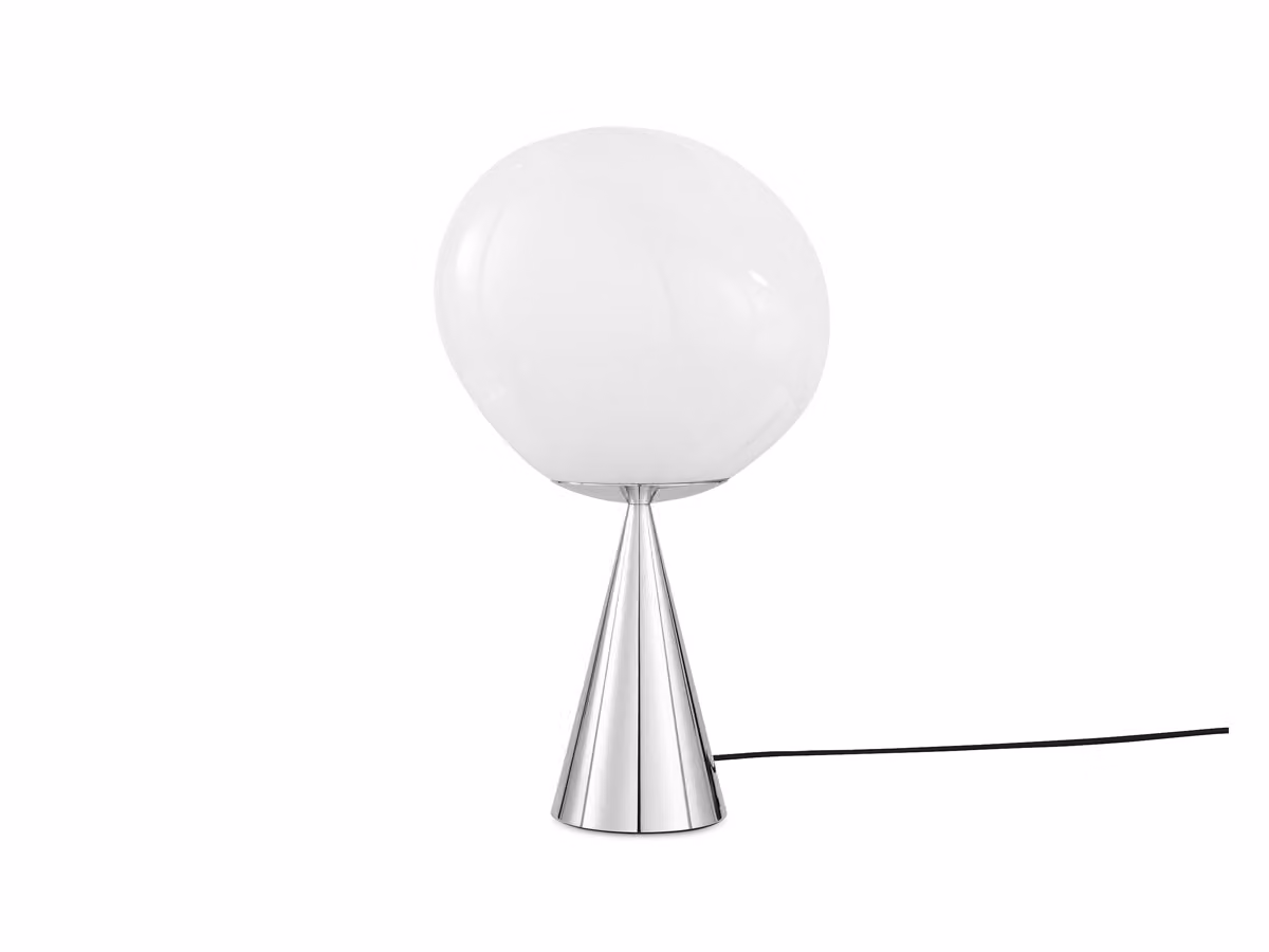 Melt Cone Fat Lampada da Tavolo LED - Silver Cone