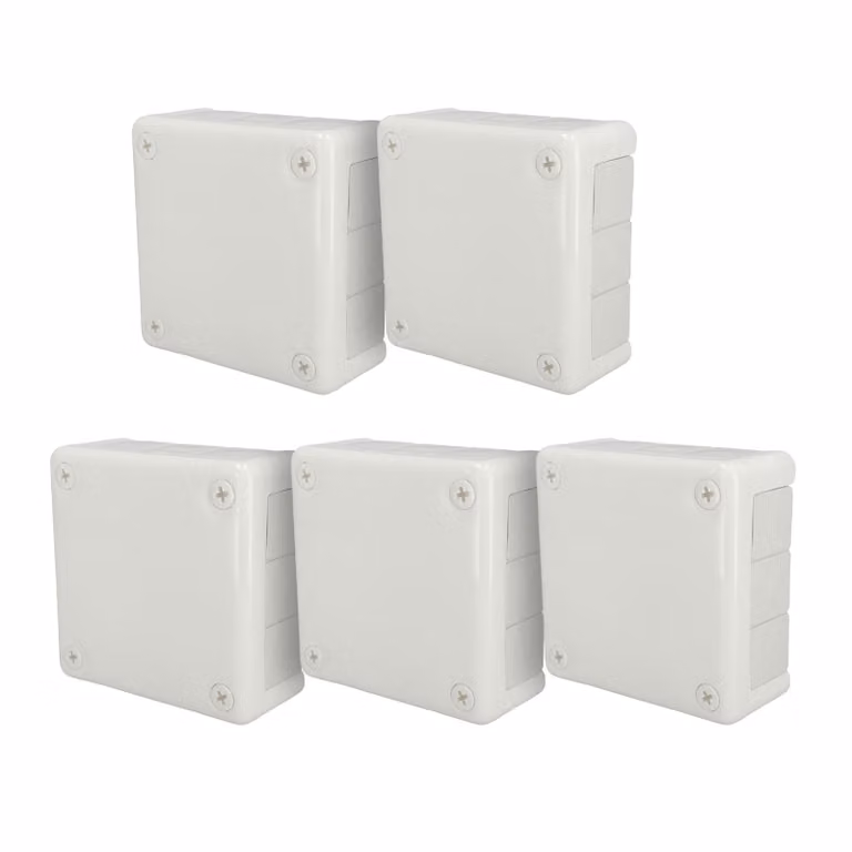 5x scatola da incasso 118x118x46 IP55 12 ingressi cavi membrane in gomma bianco VP-51 EDO777929 EDO Technic