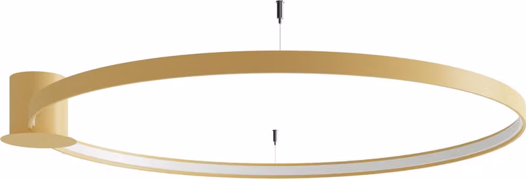 Plafoniera RIO 110 golden LED 3000K 1xLED 44W alluminio 16x115x110cm Thoro Lighting