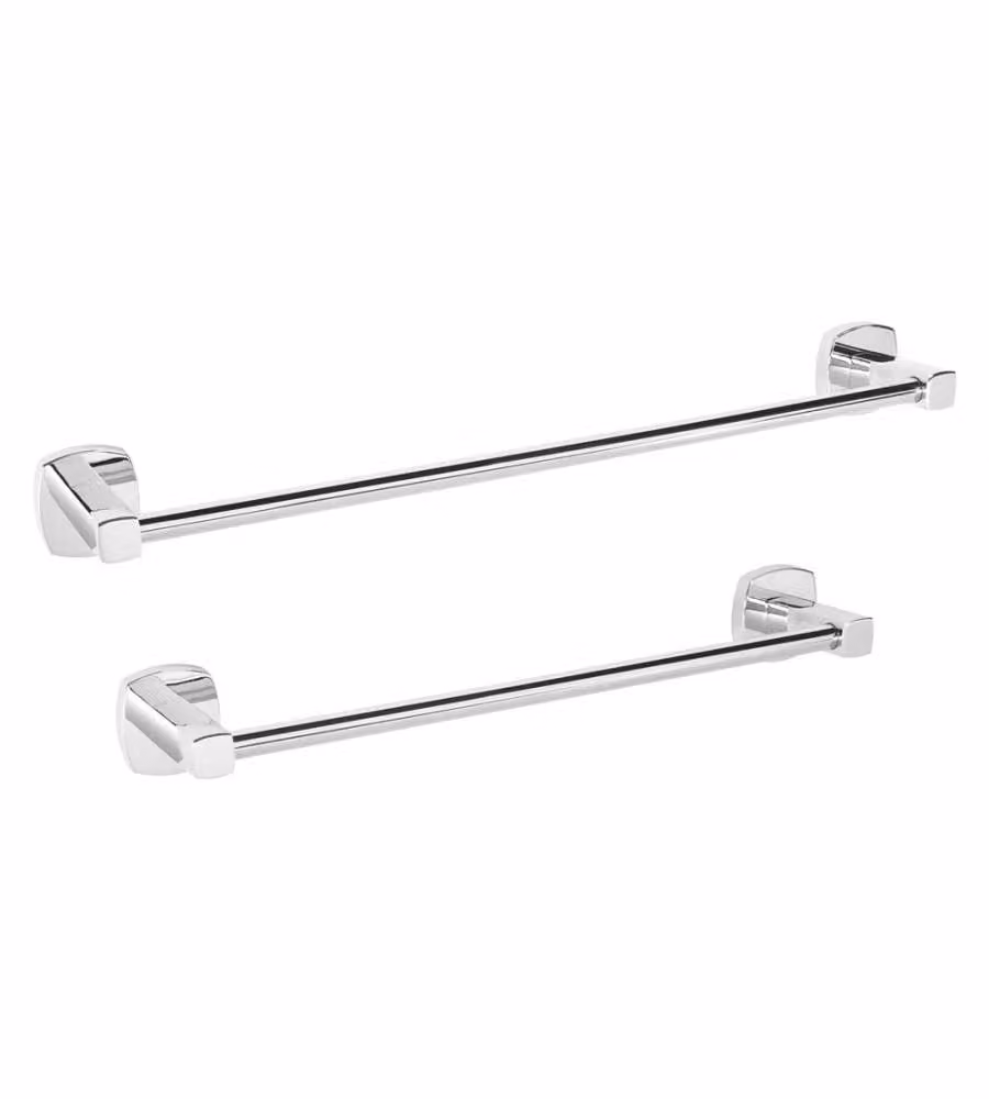 Portasciugamani a barra 30 cm cromato neoclassico per bagno