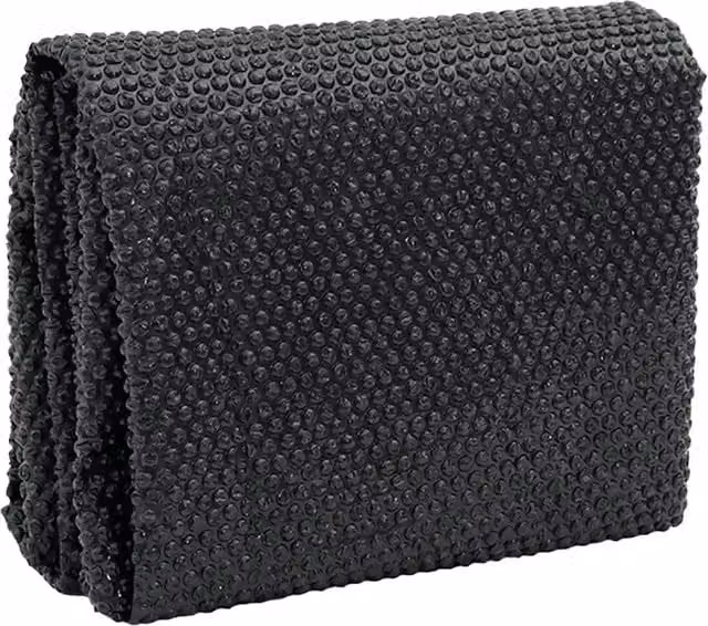 Pellicola Galleggiante Solare PE Piscina 1000x500 cm Nero e Blu 92970