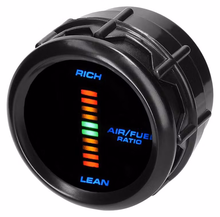 Misuratore digitale del rapporto aria/carburante, diametro 52 mm, illuminazione blu