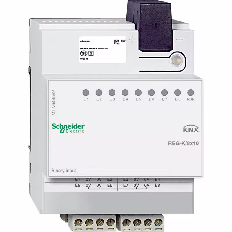 APC Schneider Schneider Electric Ingresso binario REG-K/8x10, grigio chiaro MTN644592