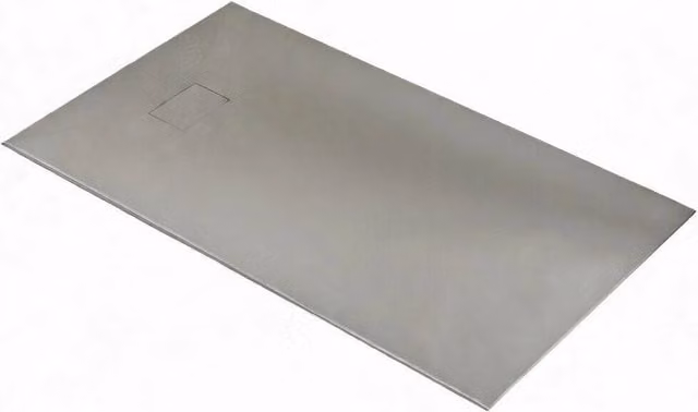 Piatto doccia rettangolare Taco in resina mineral cast effetto pietra colore grigio L: 180 cm, P: 90 cm