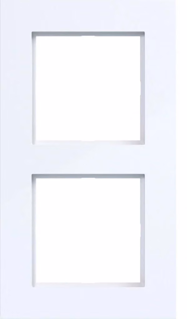 Hager HAG WAD8200WG, cornice a due moduli, colore bianco lucido