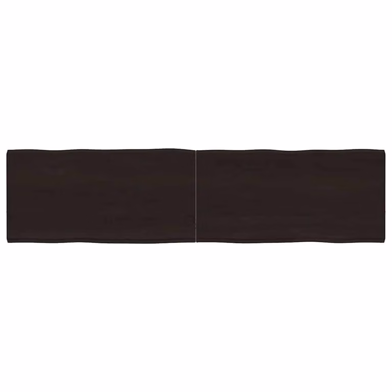 Piano Tavolo in Rovere con Bordo Naturale vidaXL, Marrone, L: 160 cm, P: 40 cm, H: 2,56 cm