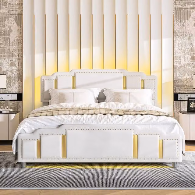 letto idraulico velluto beige 140 x 200 cm