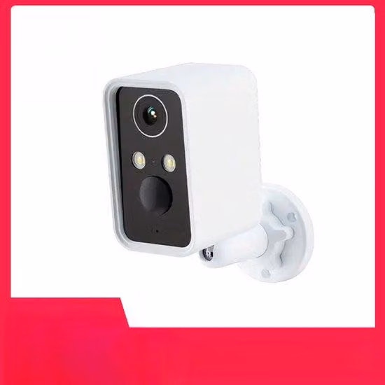 Telecamera di sicurezza da esterno 2K con alimentazione a batteria, supporto Wi-Fi, visione notturna a colori e sensore PIR.