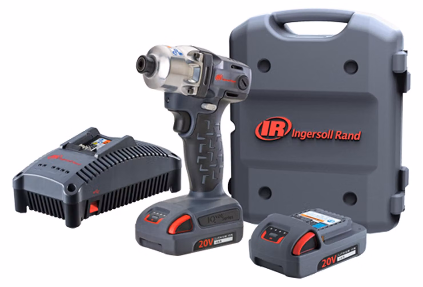 Avvitatore a impatto a batteria Ingersoll Rand W5111-K22-EU, 1/4", 20 V, 2 batterie da 5,0 Ah + caricabatterie