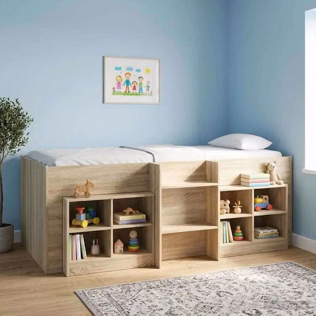 Letto Alto per Bambini Rovere Sonoma 80 x 200 cm 3422549