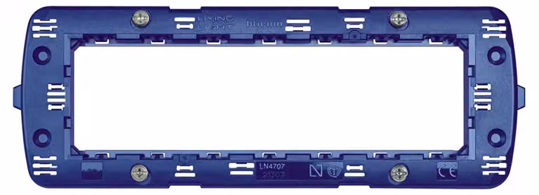 Bticino LivingLight Supporto Scatola Plastica Blu 7 Moduli LN4707