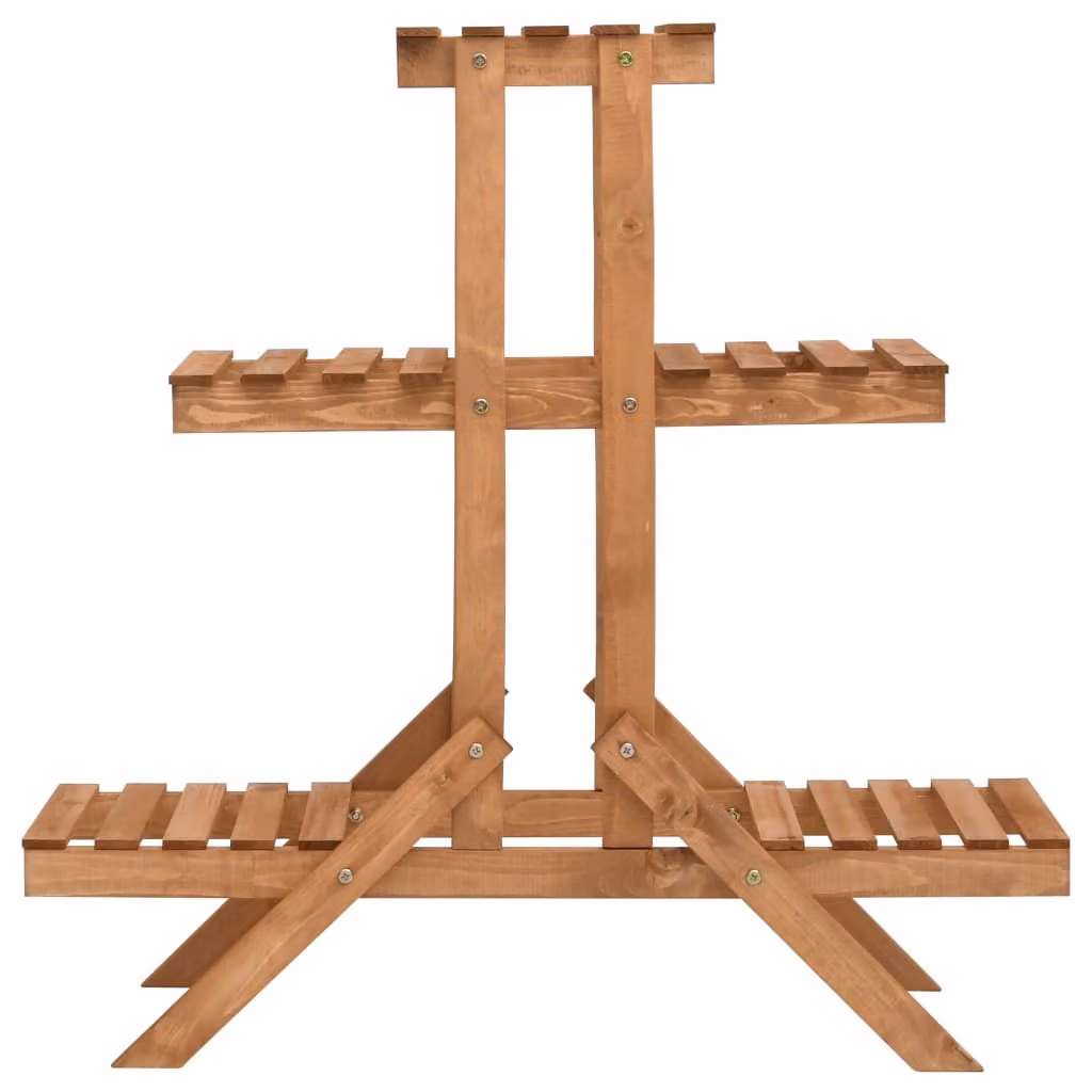 vidaXL Portafiori 83x25x83 cm in legno di abete