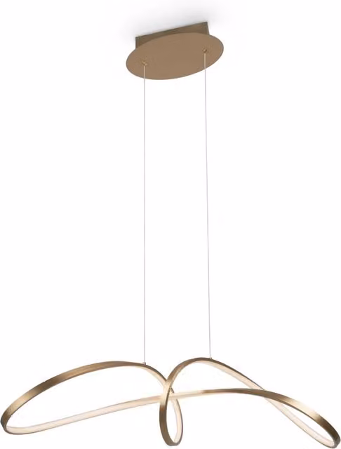 Lampada a sospensione Curve LED 42W oro Maytoni MOD156