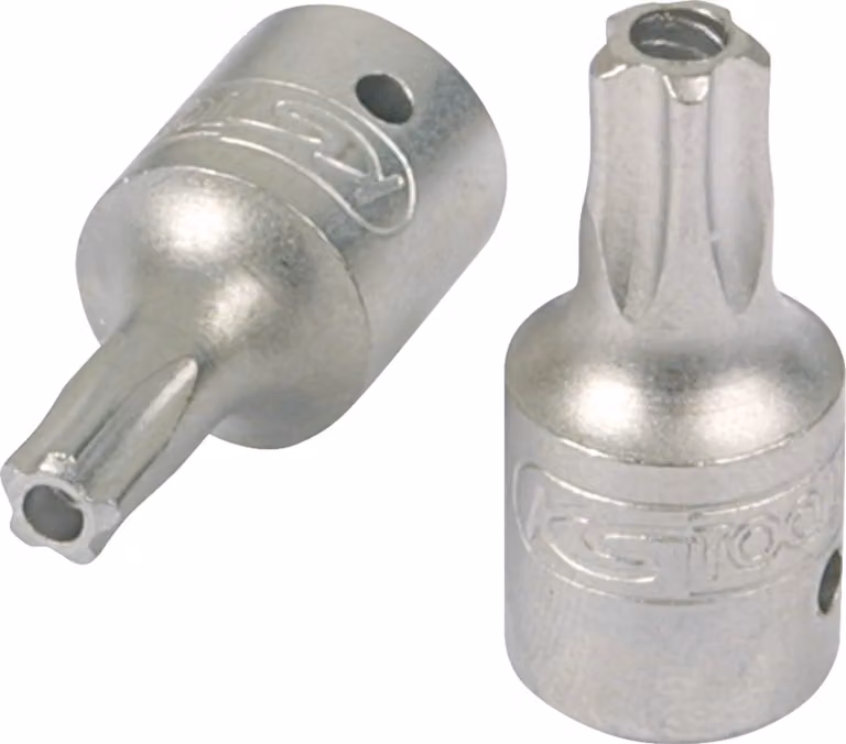 KS TOOLS 1/4" bussola a cinque stelle con foro frontale TS20 - 911.1473