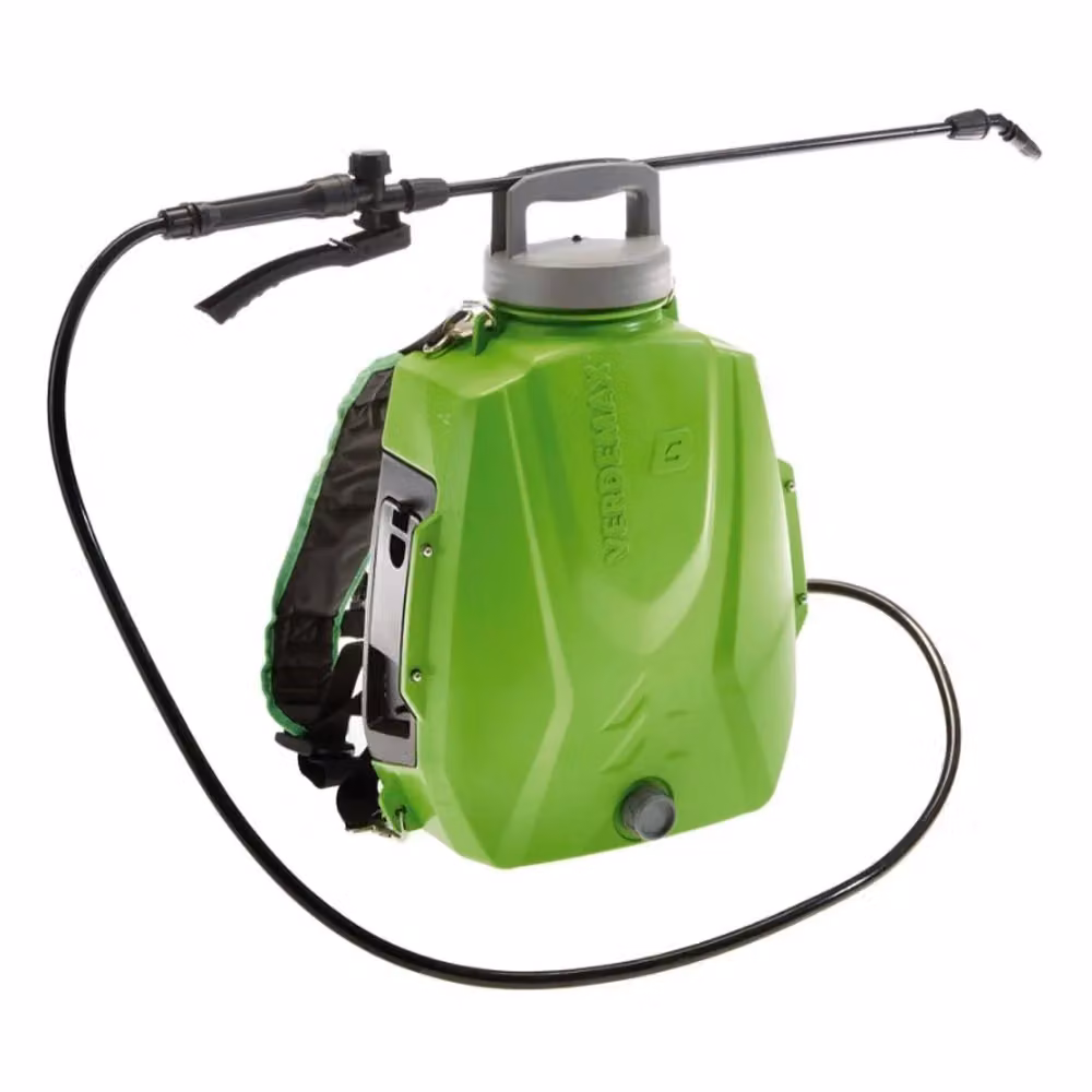 Pompa a zaino elettrica ricaricabile Verdemax da 8 litri verde per giardinaggio e agricoltura – 2