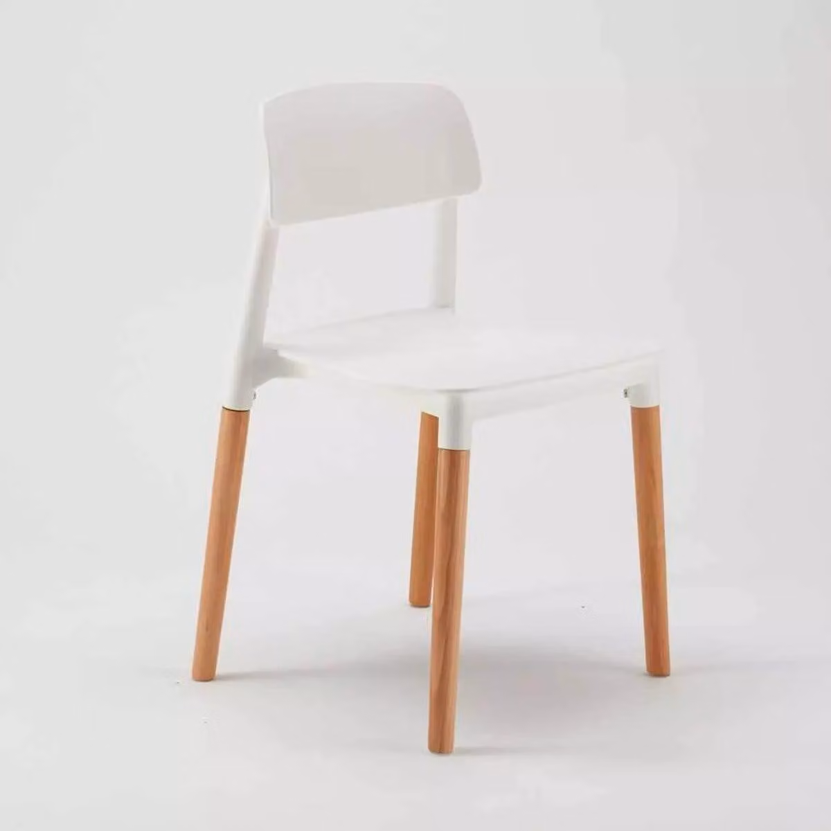 sedia da cucina bistrot in polipropilene e legno design Loch barcellona - Bianco